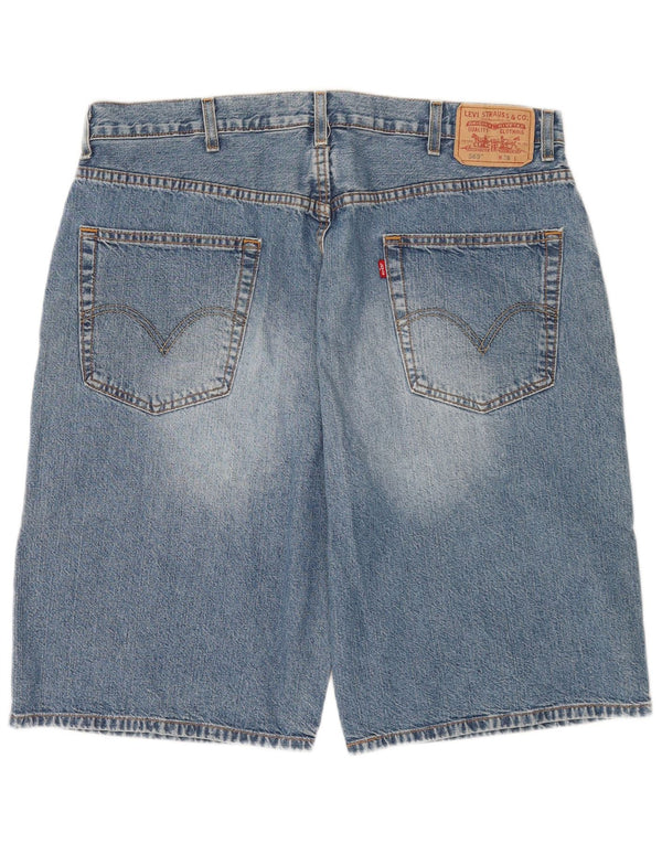 Мужские прямые джинсовые шорты свободного кроя Levi's 569 W38 XL, синие, хлопок