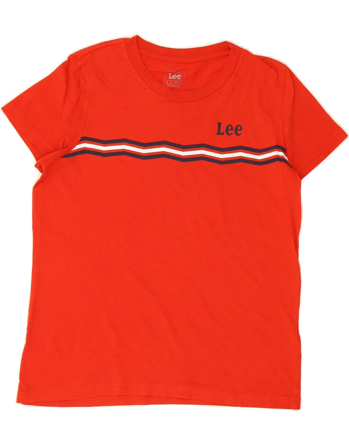 LEE Mens Regular Fit T-Shirt Top Small Red Cotton Vintage Lee and Second-Hand Lee from Messina Hembry 