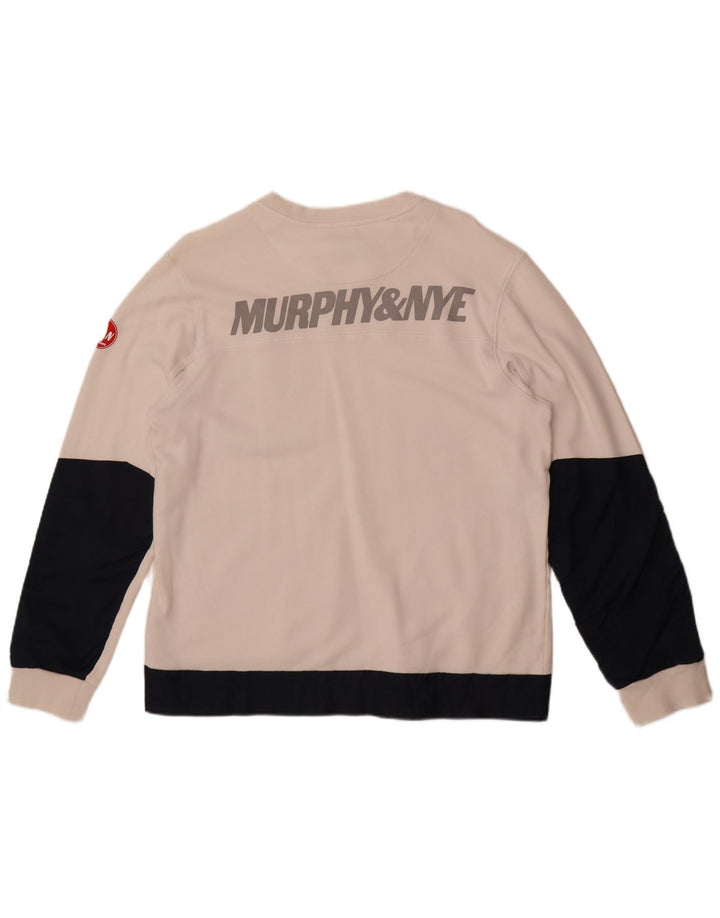 Мужской свитшот Murphy & Nye Sailmakers, большой белый цветной блок