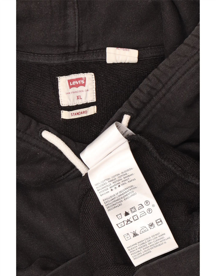 Мужской джемпер с капюшоном Levi's Standard XL, черный, хлопок