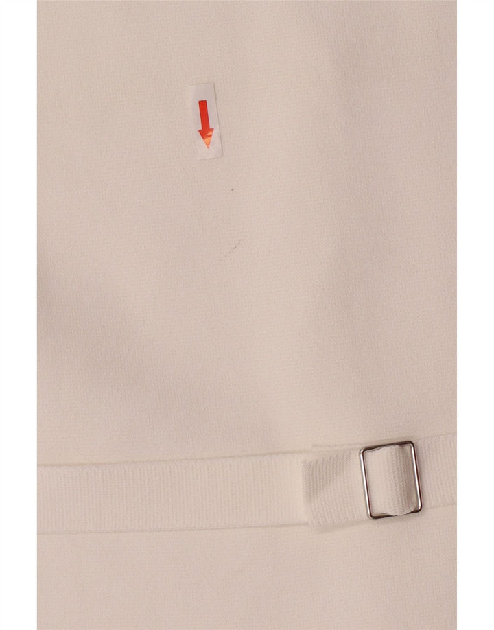 Женский жилет Zara UK 18 XL из вискозы белого цвета