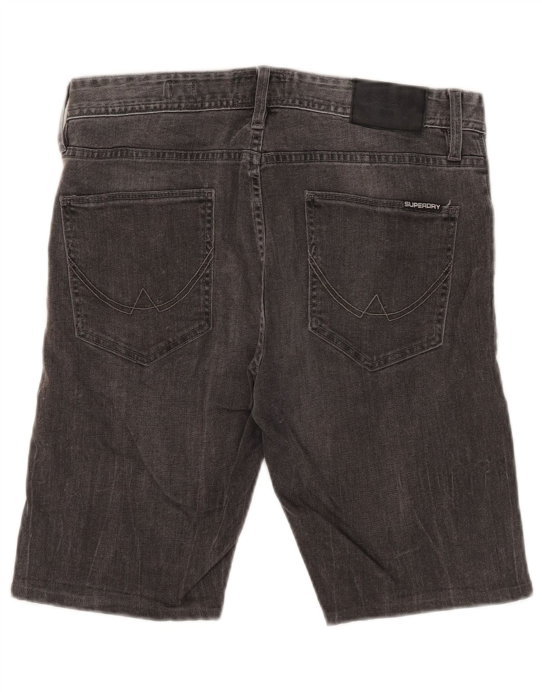 Мужские джинсовые шорты Superdry Corporal Slim W32, хлопковые, среднего серого цвета