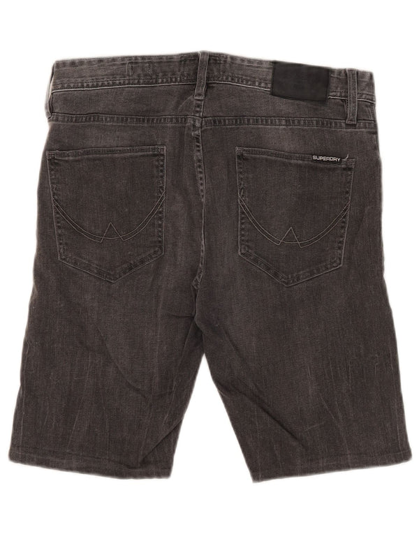 Мужские джинсовые шорты Superdry Corporal Slim W32, хлопковые, среднего серого цвета