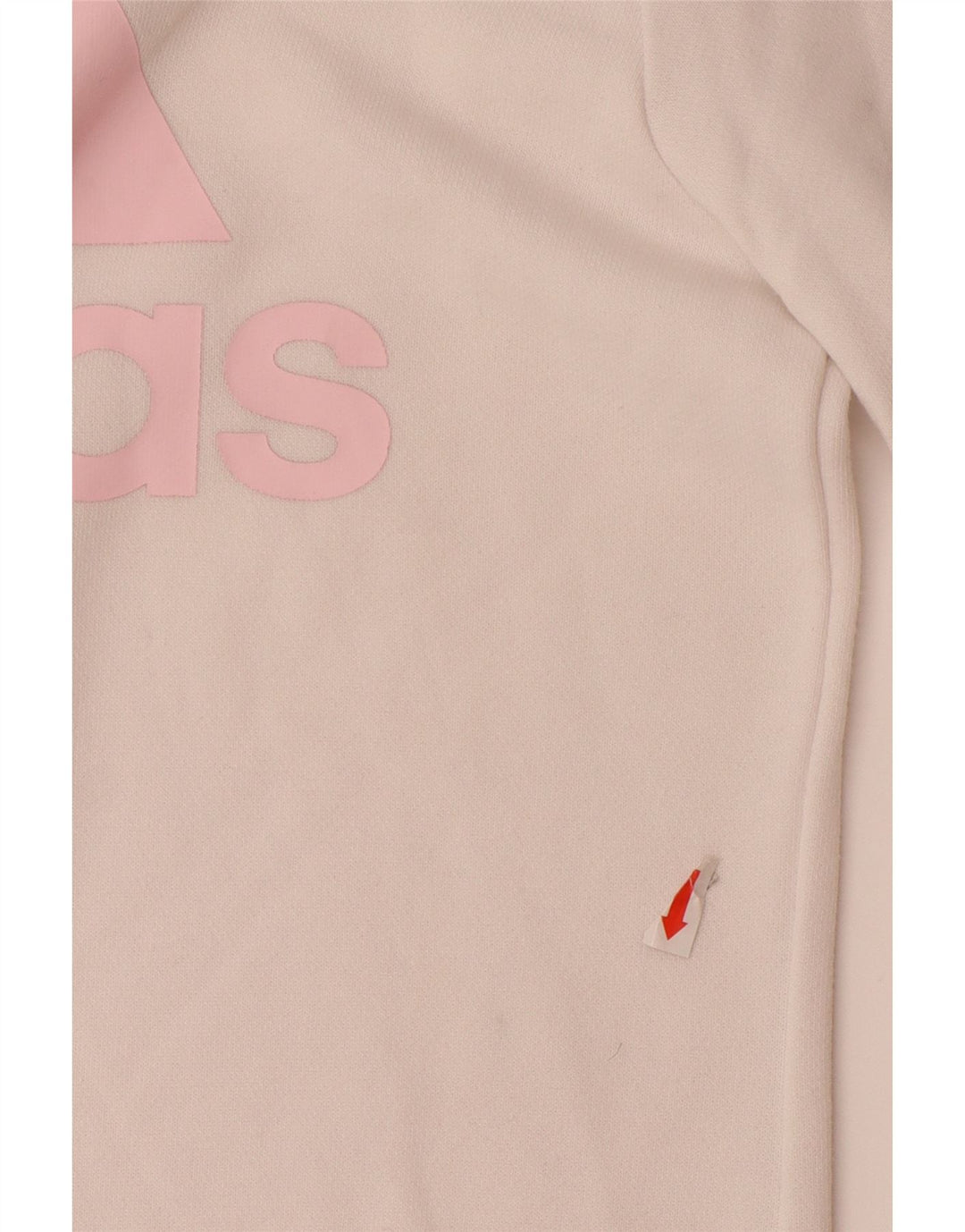 Джемпер с рисунком ADIDAS для девочек 11-12 лет, белый хлопок