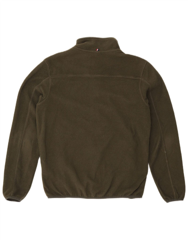 США ПОЛО ASSN. Мужская флисовая куртка маленького размера из полиэстера цвета хаки