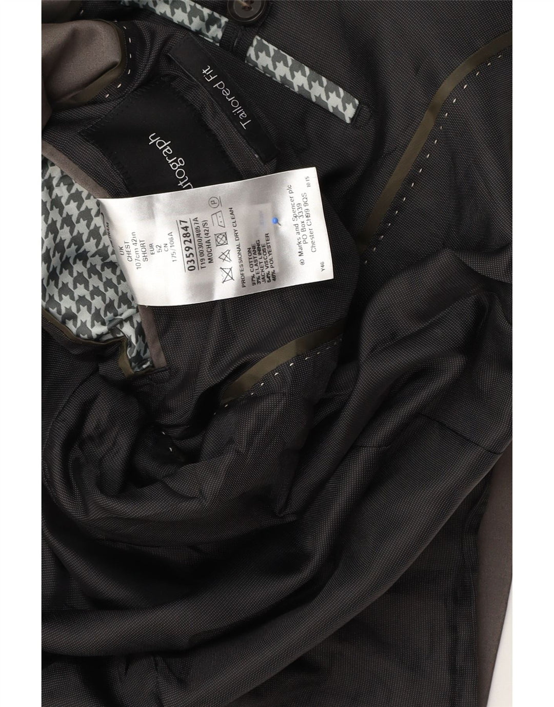 Мужской пиджак с двумя пуговицами Marks & Spencer Autograph UK 42, большой серый