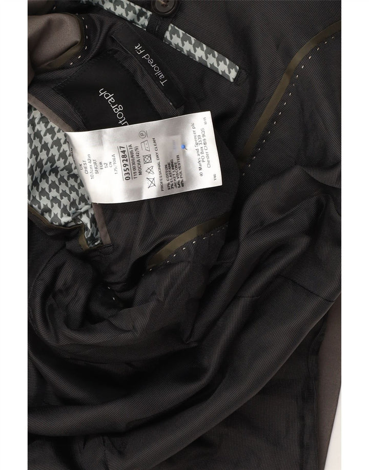 Мужской пиджак с двумя пуговицами Marks & Spencer Autograph UK 42, большой серый
