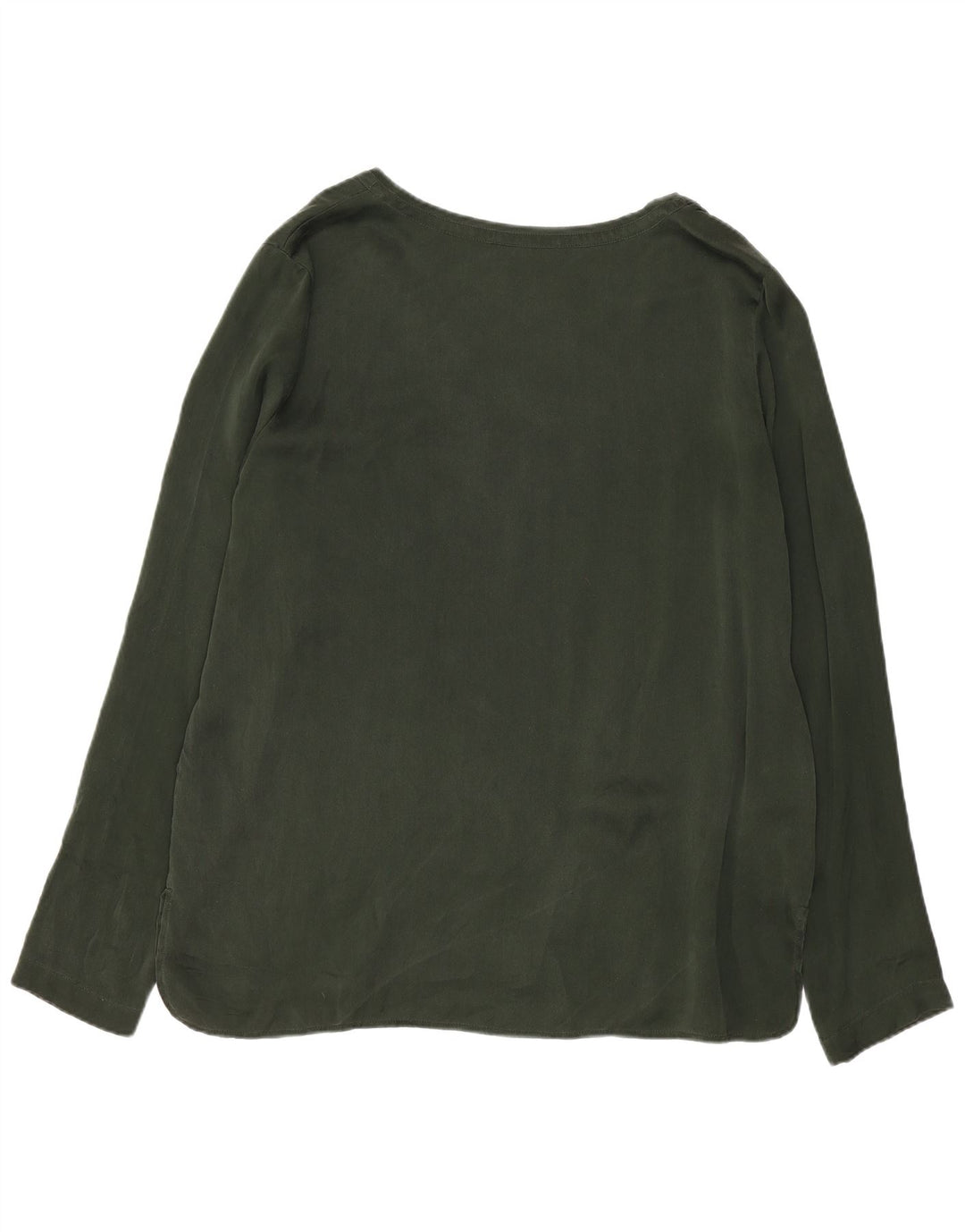 Женская блузка с длинным рукавом Stefanel IT 44, средний хаки, шелк