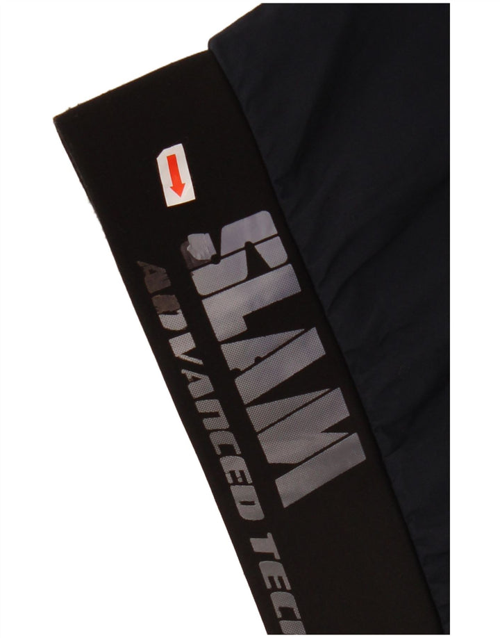 Мужская куртка-бомбер с рисунком SLAM UK 40, большая темно-синяя, полиэстер