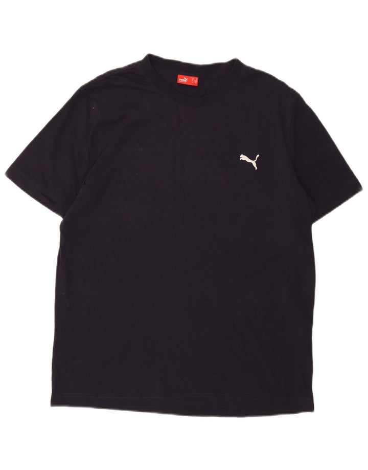 Мужская футболка Puma Top Medium Темно-Синяя Хлопок