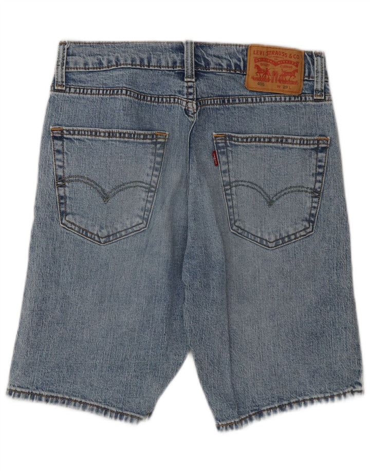 Мужские джинсовые шорты Levi's 405 W29, маленькие синие, хлопок