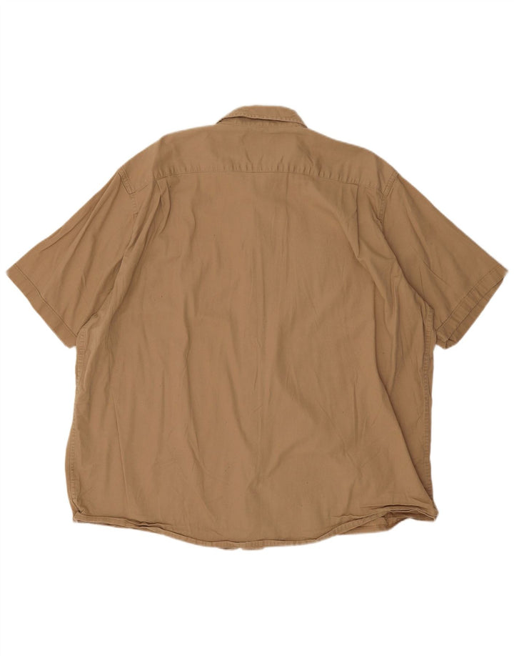 Мужская рубашка Wrangler с коротким рукавом 2XL, бежевый хлопок