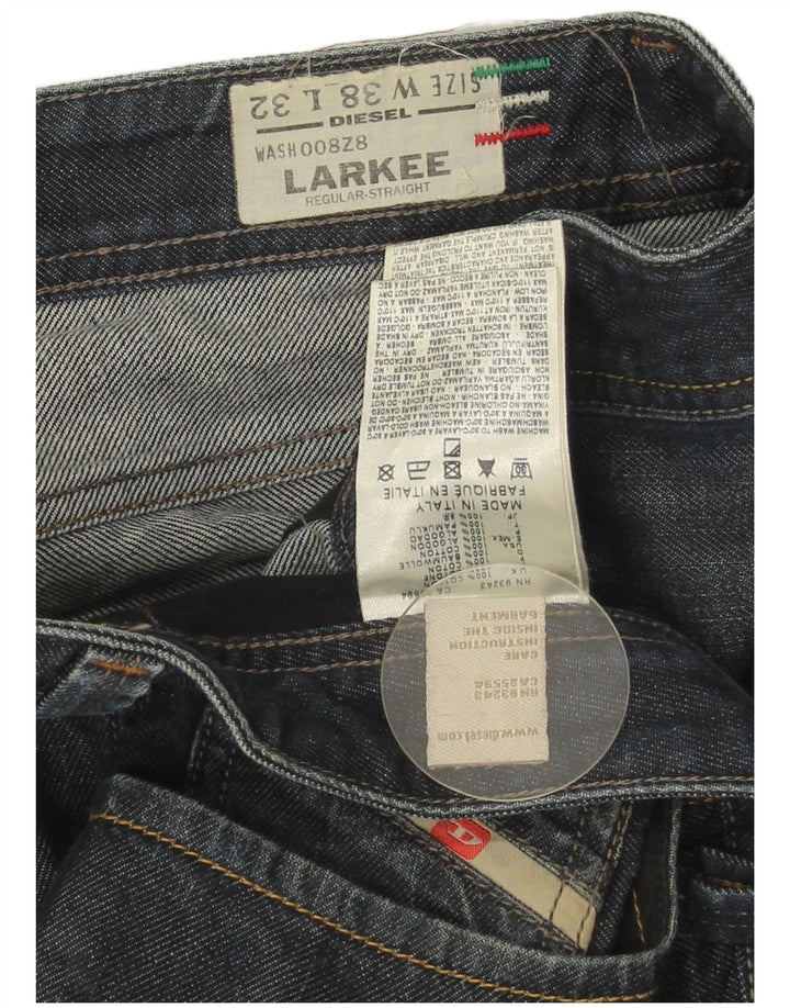 Мужские прямые джинсы Diesel Regular Larkee W38 L32, синий хлопок