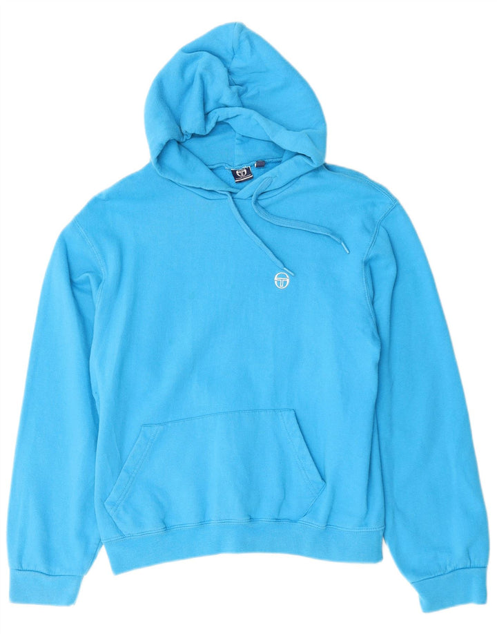 Женский джемпер с капюшоном Sergio Tacchini UK 14, средний синий хлопок