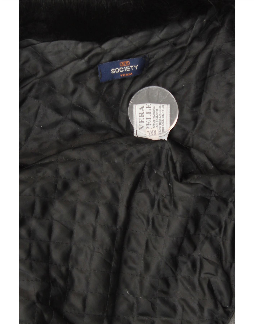 Женская кожаная куртка Society UK 20 2XL, черная кожа