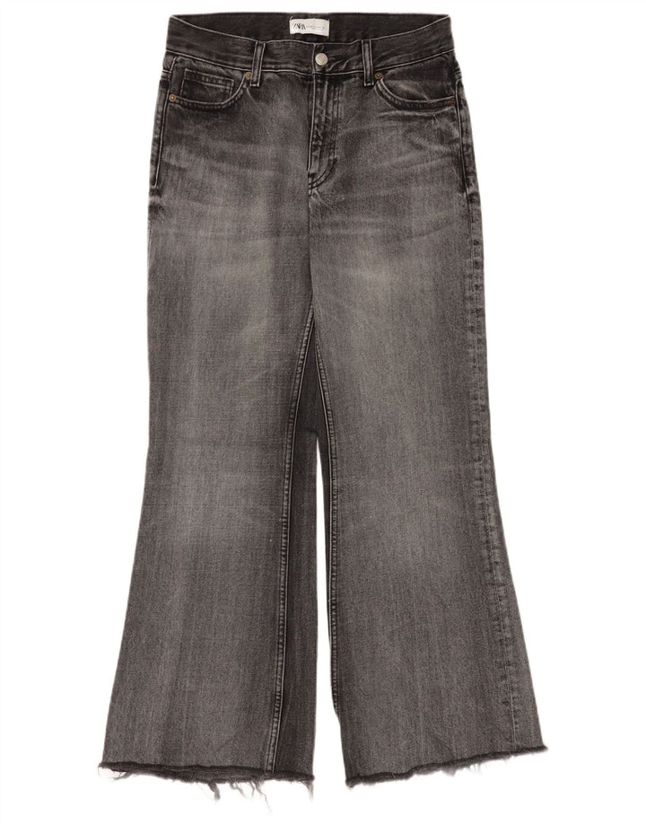 Женские расклешенные джинсы Zara EU 36 XS W26 L30 Серые