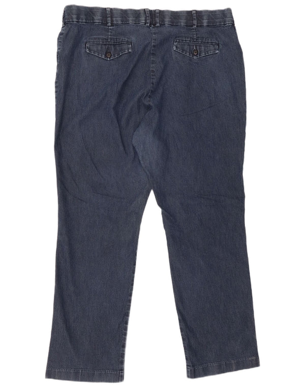 LEE Womens Slim Jeans US 22 3XL W44 L32 Navy Blue Cotton