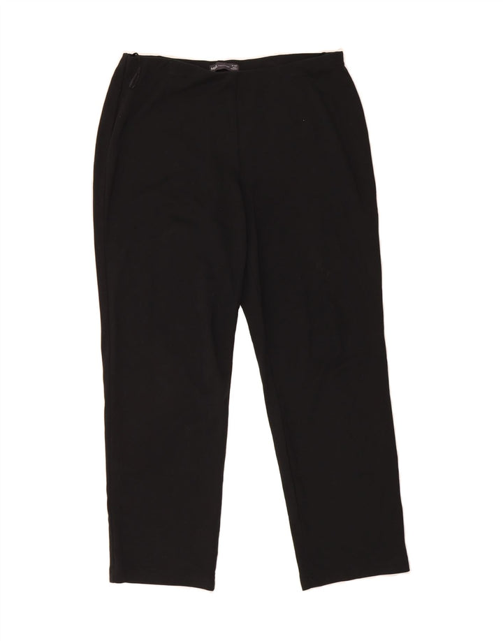MARKS & SPENCER Womens Tracksuit Trousers UK 14 Medium  Black Viscose Vintage Marks & Spencer and Second-Hand Marks & Spencer from Messina Hembry 