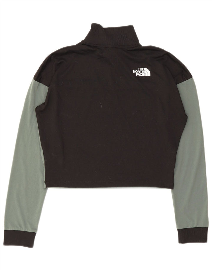 Женский спортивный пуловер с графическим рисунком The North Face, топ UK 14, средний хаки