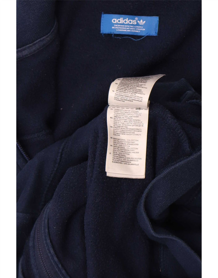 Мужской спортивный костюм Adidas, верхняя куртка, средний темно-синий, хлопок