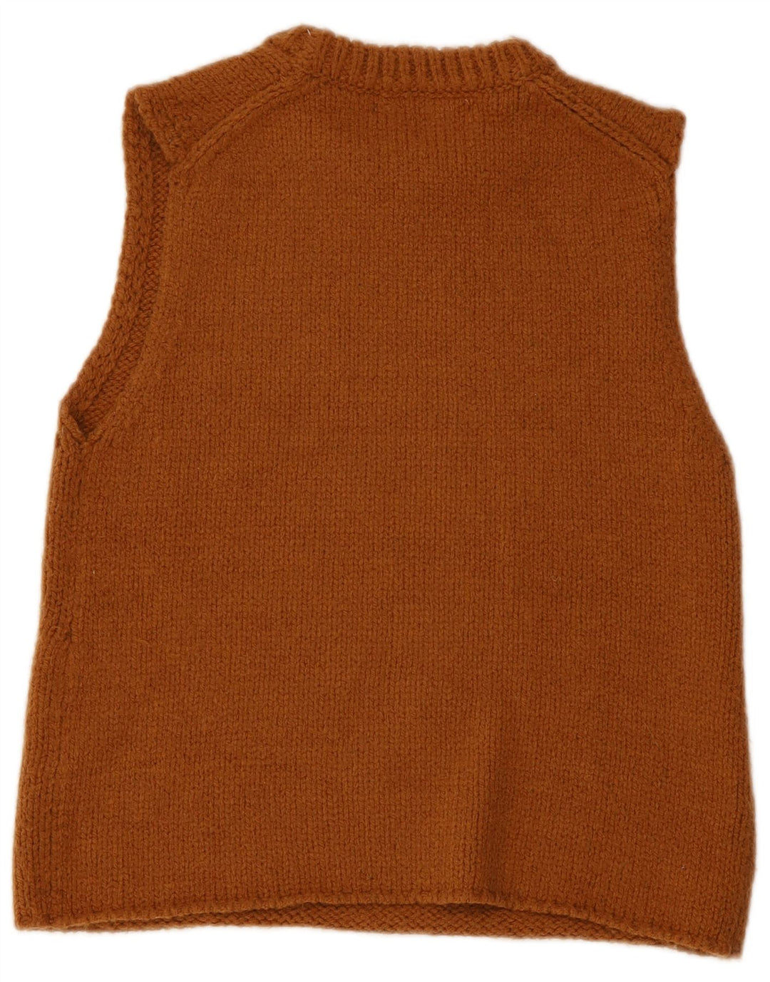 Женская майка Zara Vest UK 12, средний коричневый акрил