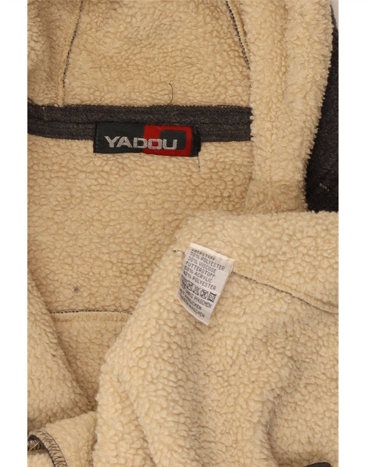 Винтажная женская флисовая куртка из шерпа с капюшоном, Великобритания, 8, маленький серый полиэстер