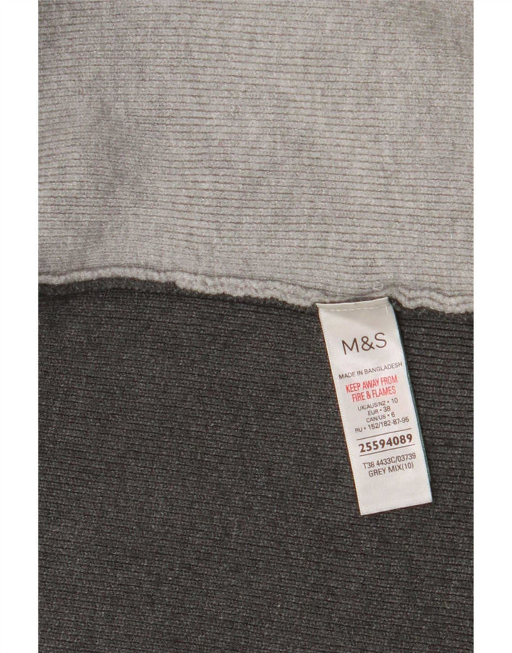 Женский удлиненный кардиган Marks & Spencer UK 10, маленький серый