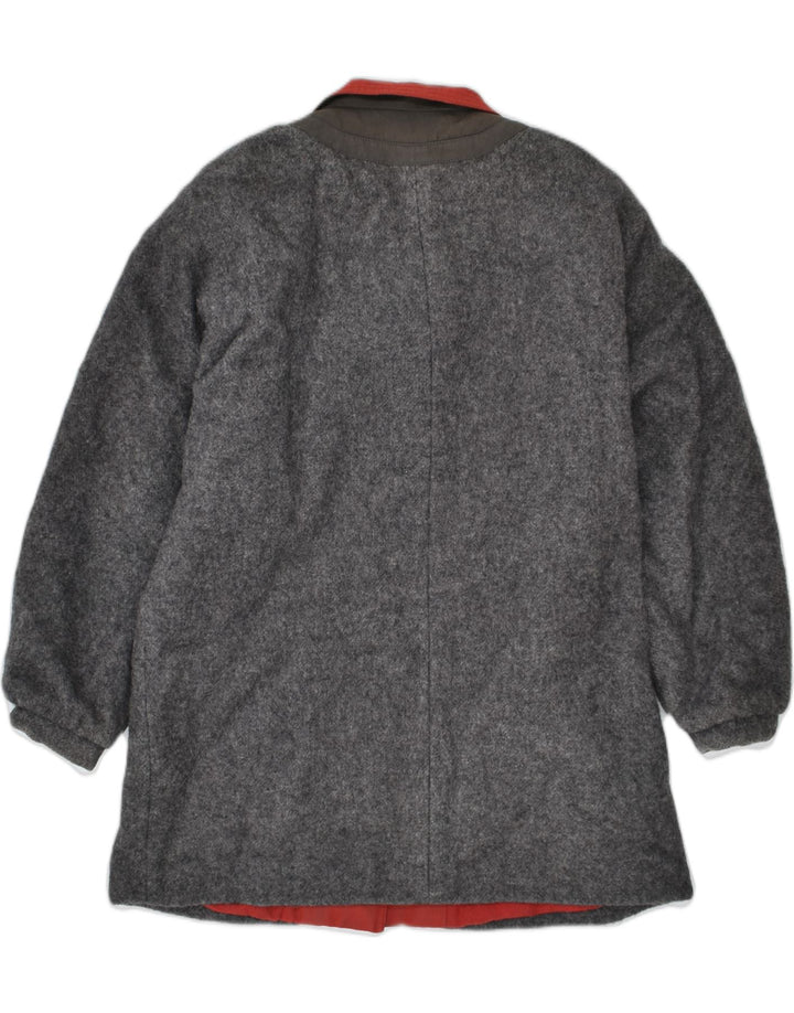 VINTAGE Womens Overcoat UK 18 XL Grey | Vintage | Thrift | Second-Hand | Used Clothing | Messina Hembry 
