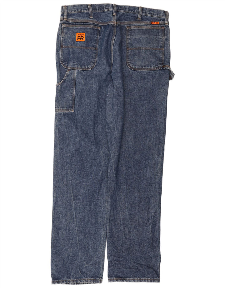 Джинсы мужские прямые WRANGLER W38 L36 синие, хлопок