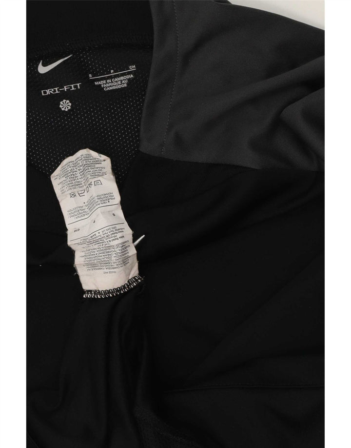 Мужская футболка Nike Dri Fit с графическим рисунком, маленький черный полиэстер с цветными блоками
