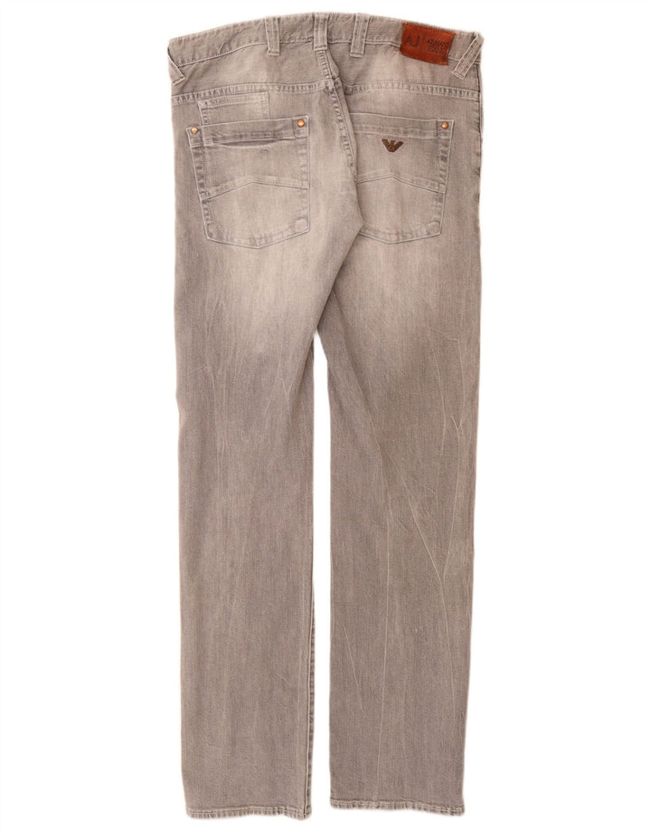 Мужские джинсы узкого кроя ARMANI W32 L33 Серый хлопок