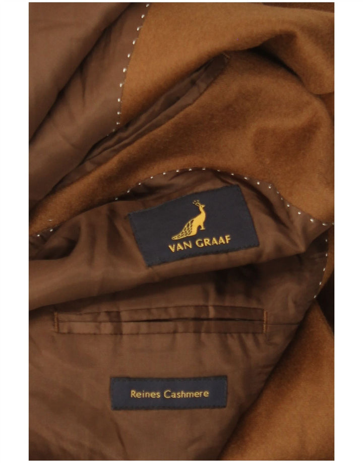 Мужской пиджак VAN GRAAF на 3 пуговицах UK 42 XL коричневый кашемир