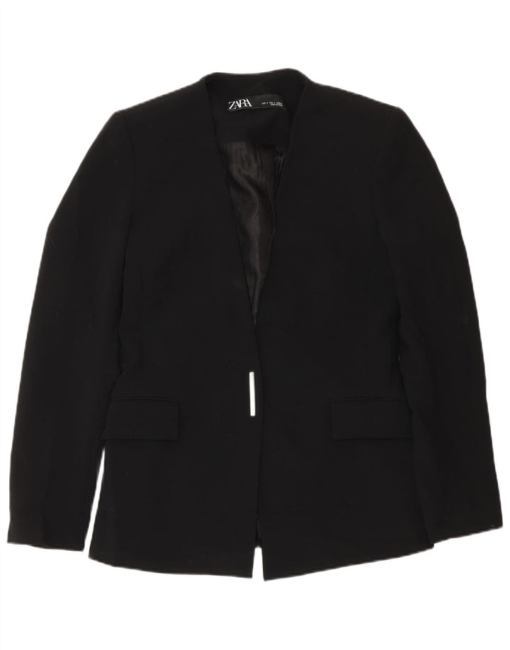 Женский пиджак Zara UK 10, маленький черный