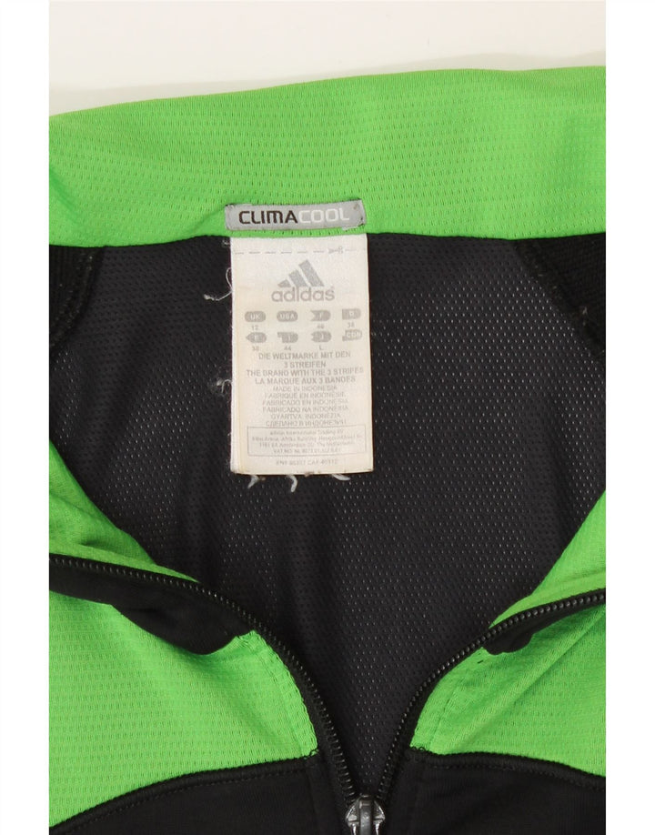 Женский спортивный костюм Adidas Climacool Top Jacket UK 12, средний черный с цветными блоками