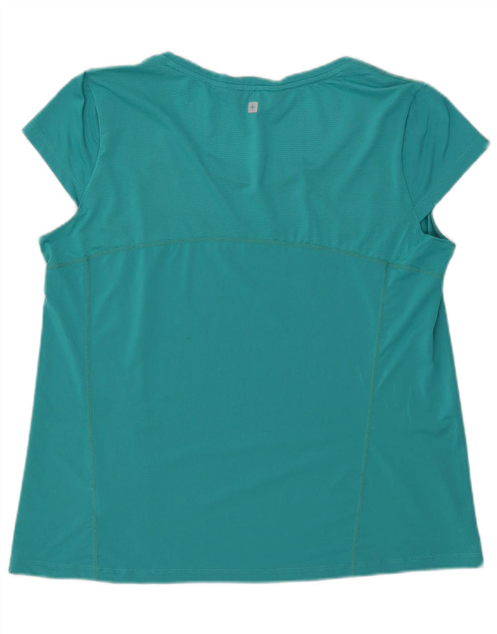 Женская футболка Mountain Warehouse Top UK 18 XL бирюзовый полиэстер