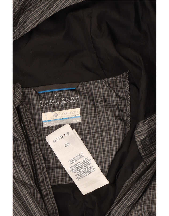 Мужская ветровка с капюшоном Columbia Omni-Tech UK 38, средний серый в клетку