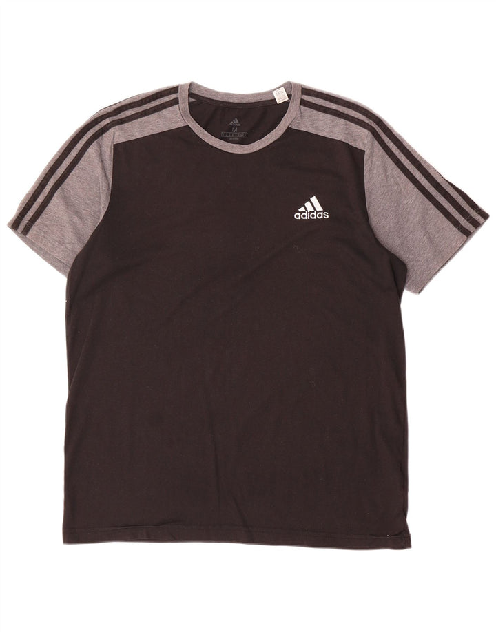 Мужская футболка Adidas Top Medium Black из полиэстера с цветными блоками