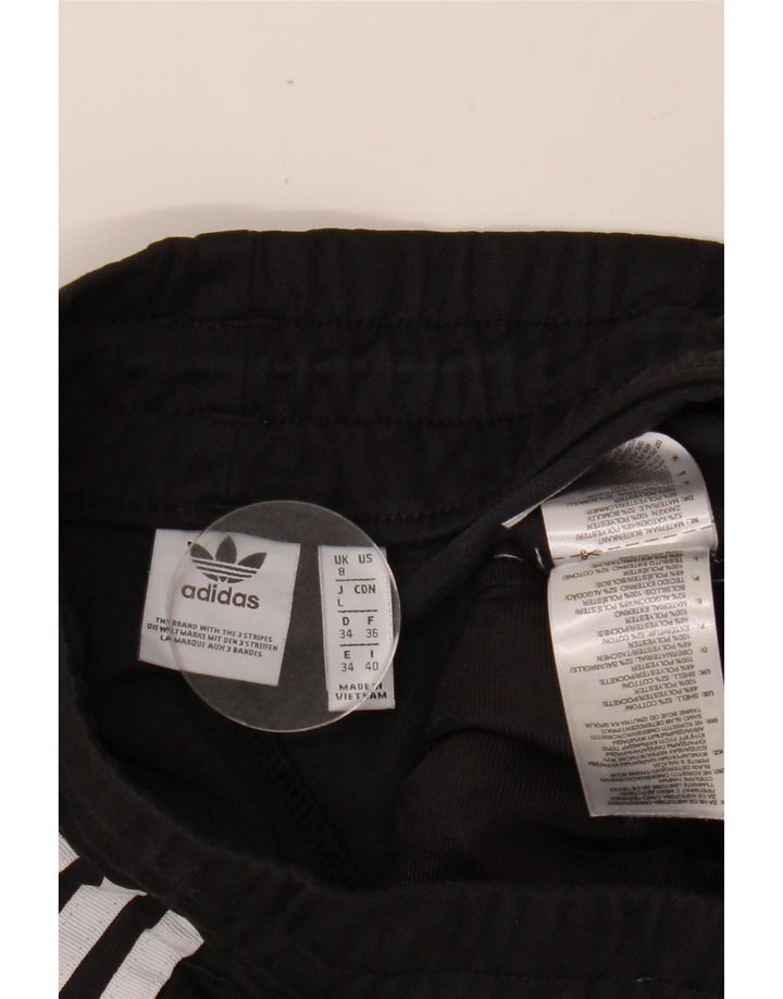 Женские спортивные брюки ADIDAS UK 8, маленькие, черные, хлопковые