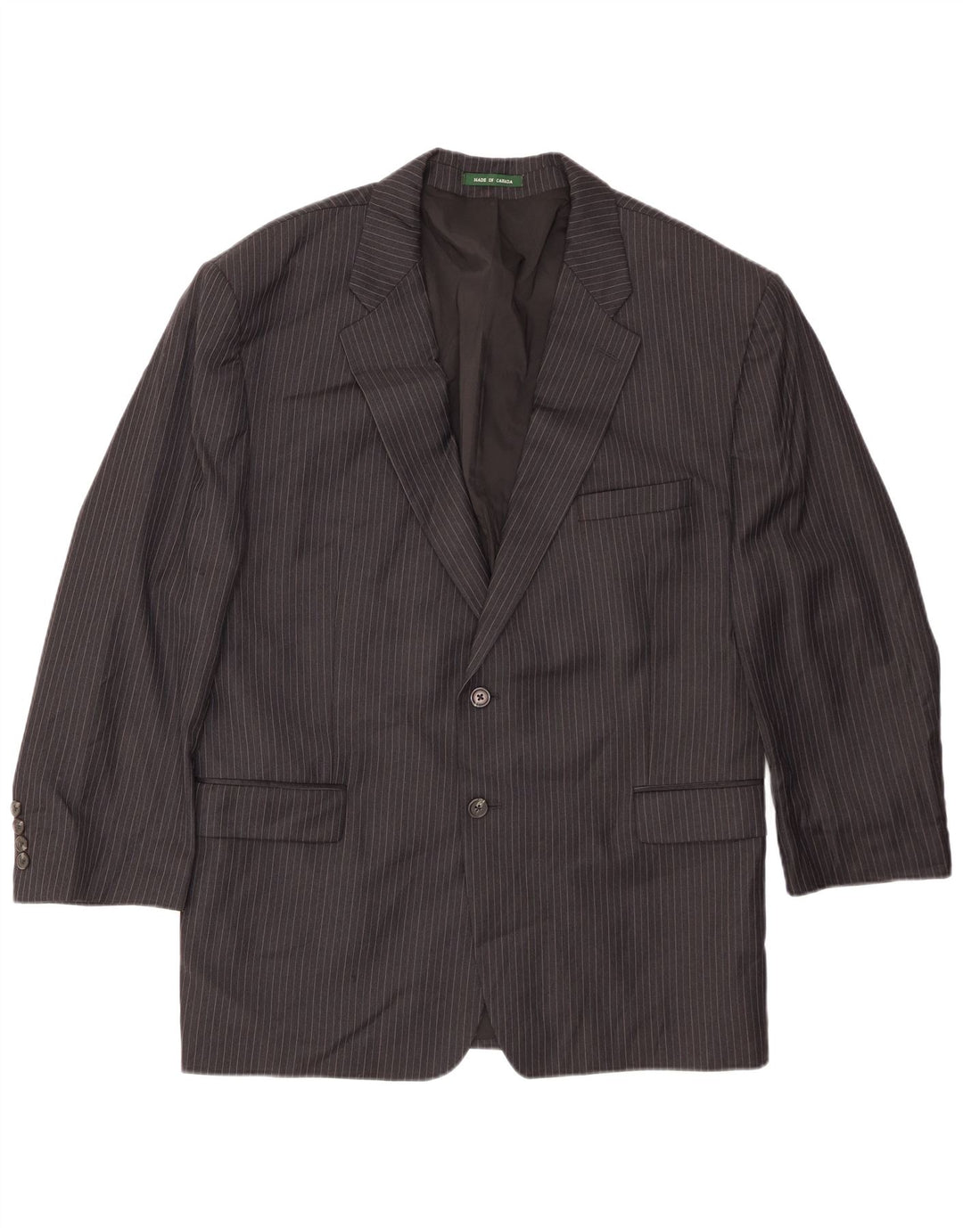 Мужской пиджак на двух пуговицах Ralph Lauren, Великобритания, 42 XL, черный, шерстяной в тонкую полоску