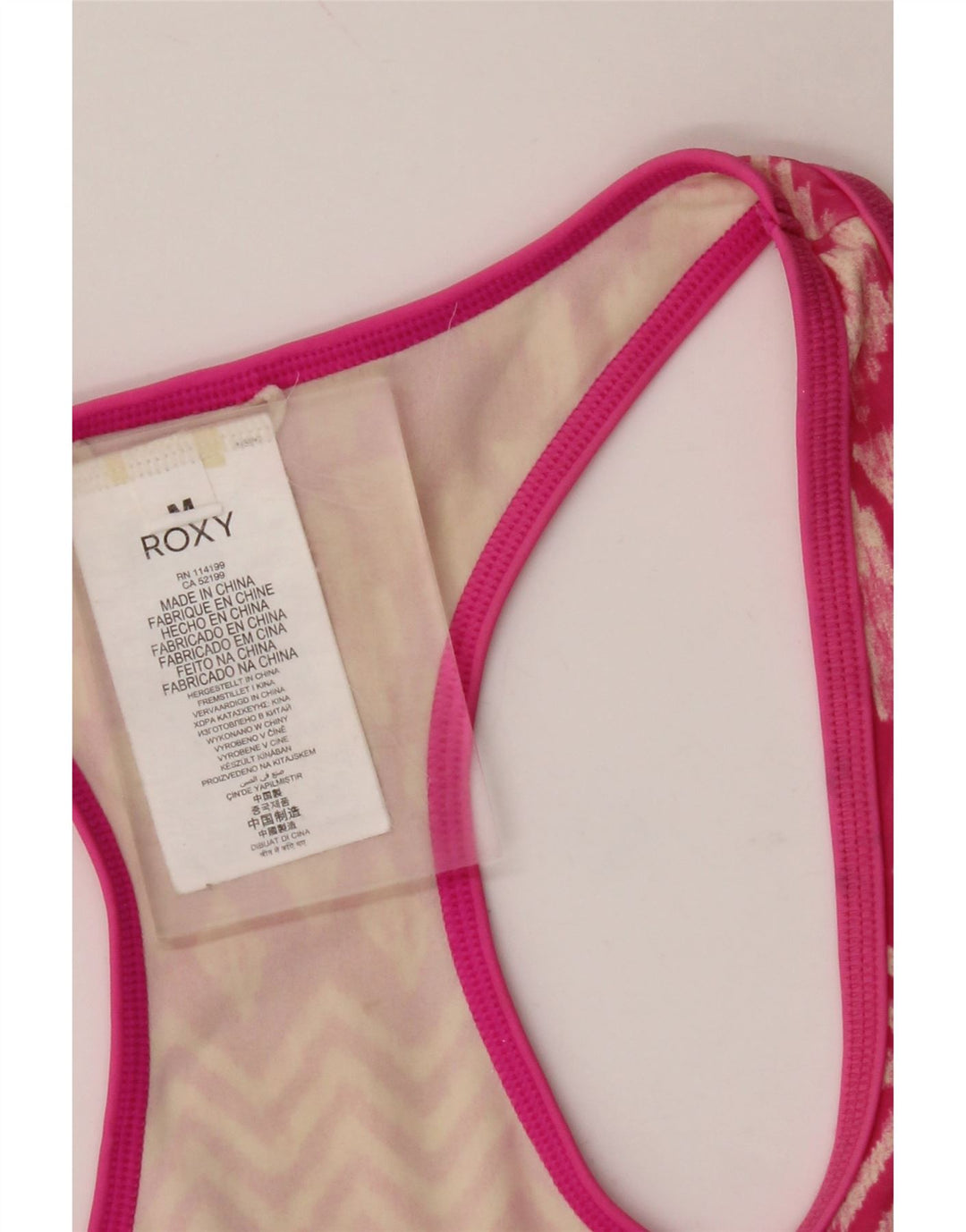 ROXY Женский жилет UK 12 Средний Розовый Икат Полиамид