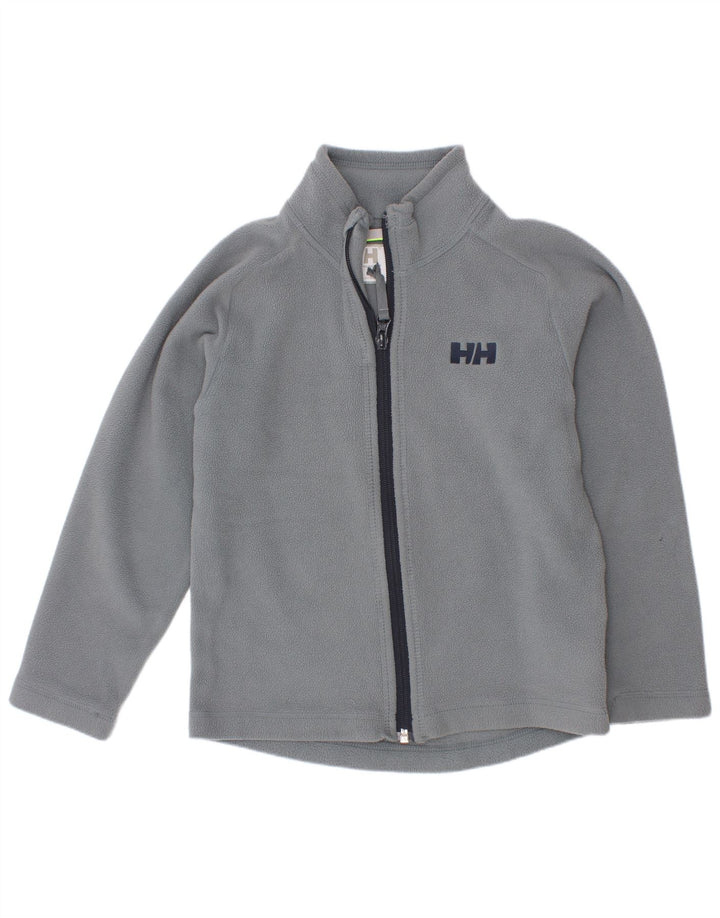 Флисовая куртка Helly Hansen для мальчиков 6-7 лет, серый полиэстер