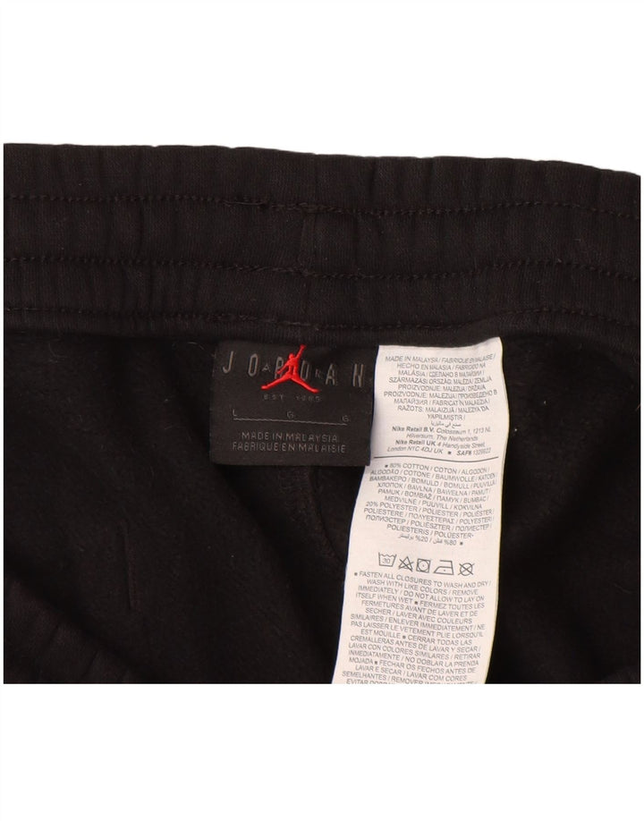 Мужские спортивные брюки JORDAN Paris с графическим принтом, брюки для бега, большие черные хлопковые брюки