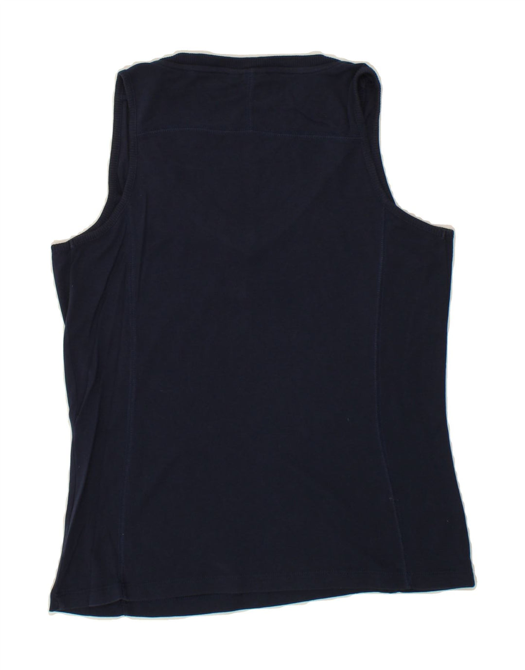 CHAMPION Womens Easy Fit Vest Top UK 12 Medium Navy Blue Vintage Champion and Second-Hand Champion from Messina Hembry 