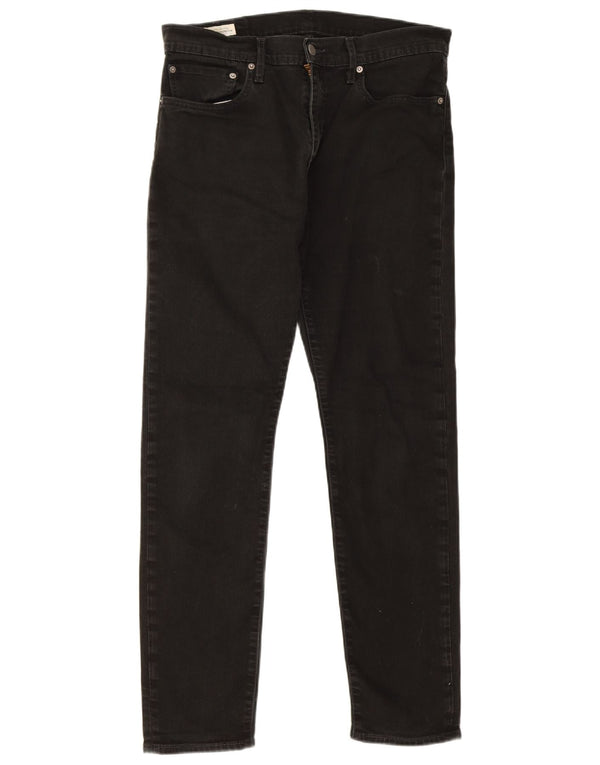 Мужские зауженные джинсы Levi's 512 W34 L31, черный хлопок