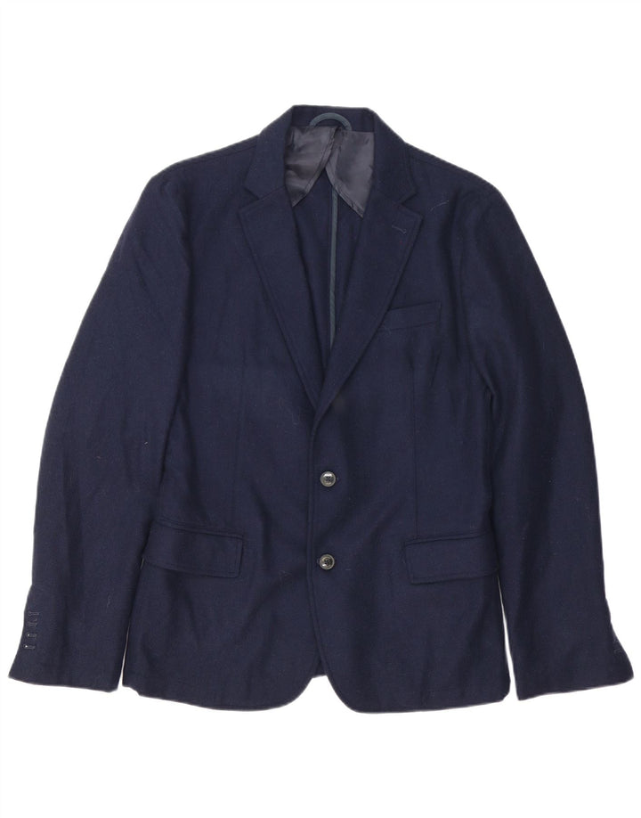 Мужской пиджак Trussardi Jeans на 2 пуговицах IT 48 Medium Navy Blue