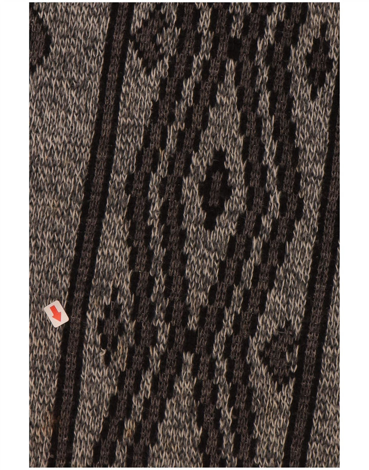 ANGELO LITRICO Мужской джемпер с круглым вырезом IT 52/54 Большой Серый С Геометрическим принтом