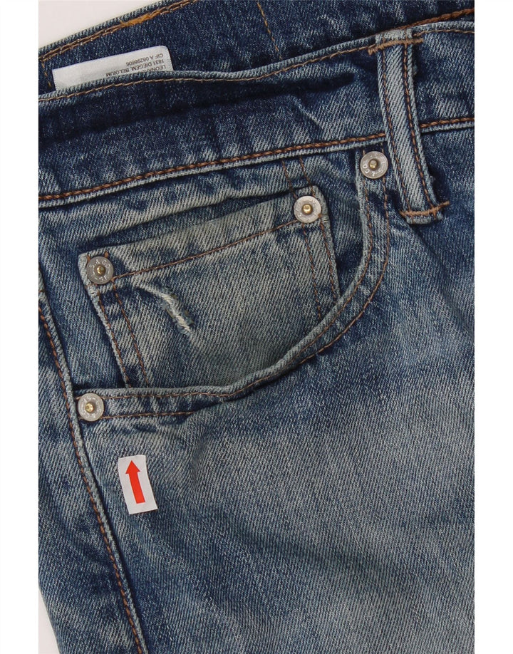 Мужские узкие прямые джинсы Levi's 513 W32 L32 синие, хлопок