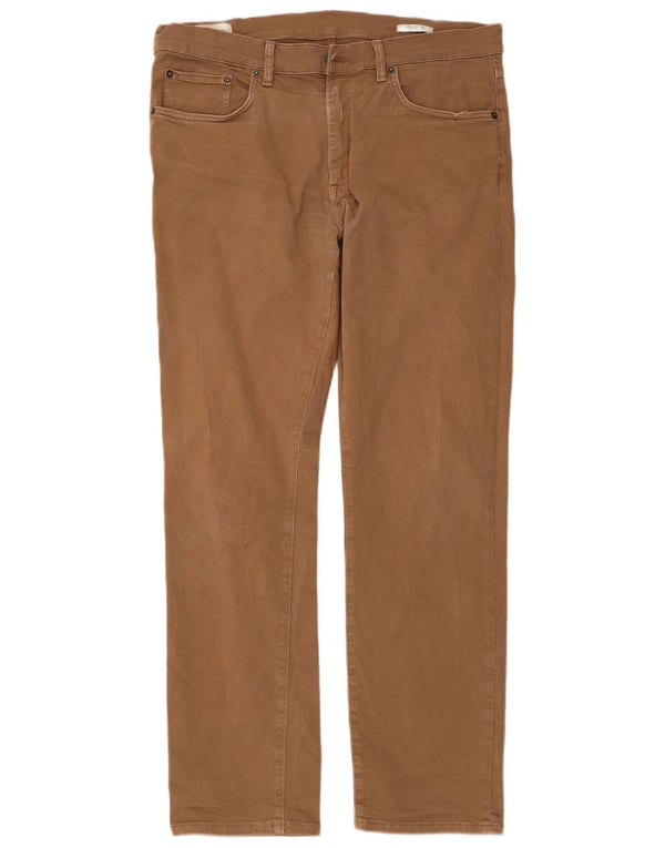 Мужские повседневные брюки стандартного кроя GANT W36 L32, бежевый хлопок