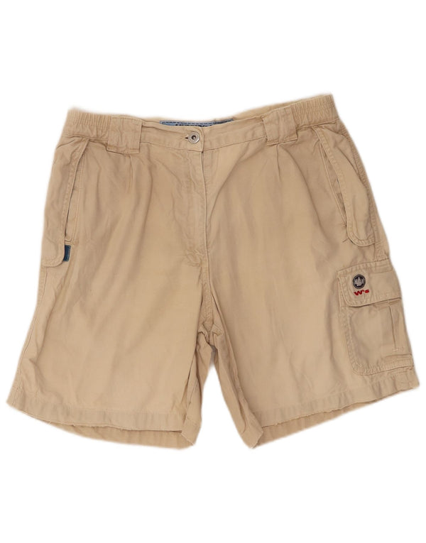 Murphy & Nye Womens Cargo Shorts W33 Large Beige Cotton