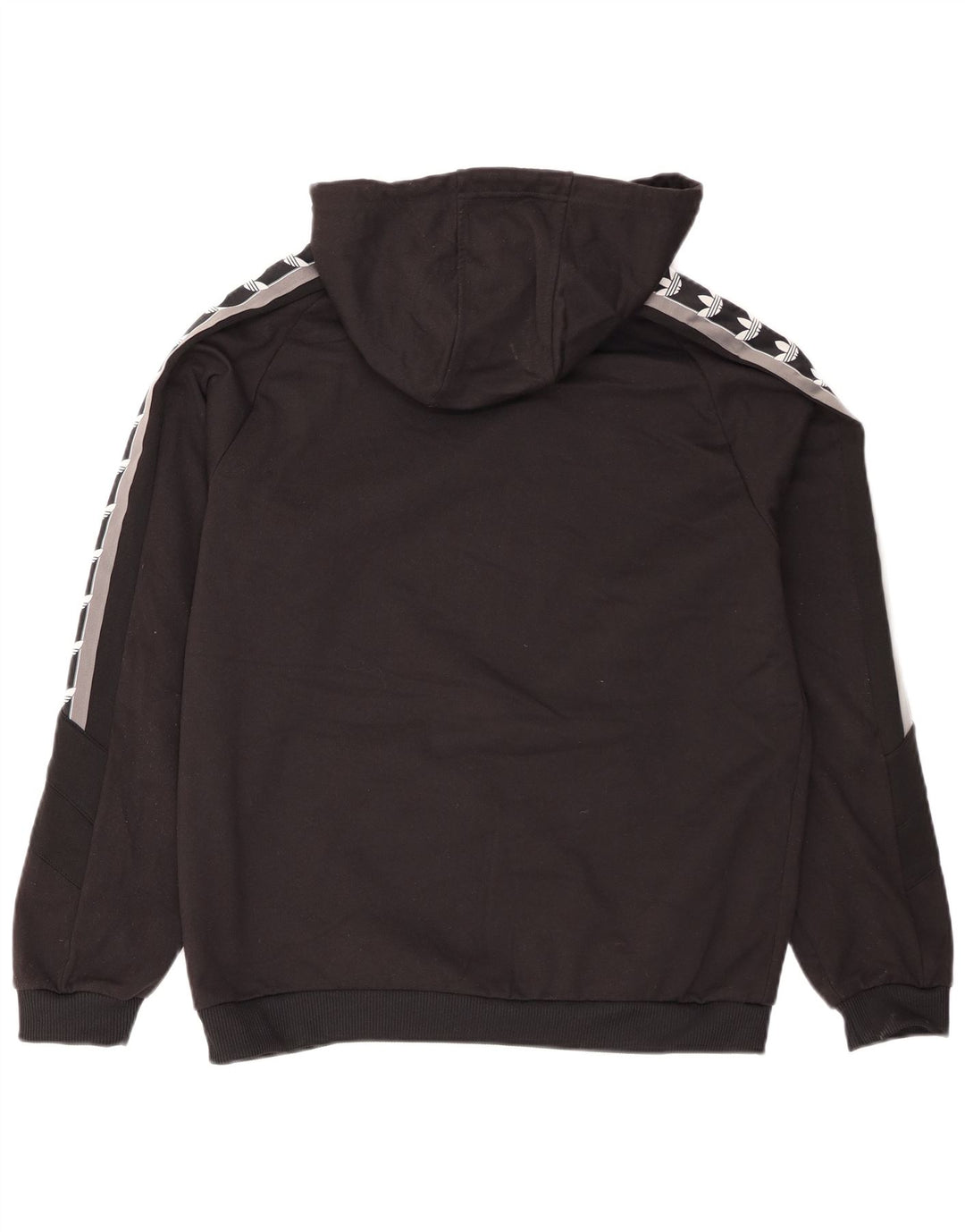 Мужской джемпер с капюшоном Adidas с рисунком, средний черный, полиэстер с цветными блоками